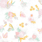 Imprimé allover fleurs romantiques