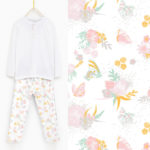 Imprimé allover fleurs romantiques