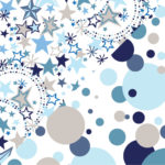 Imprimé allover pois étoiles